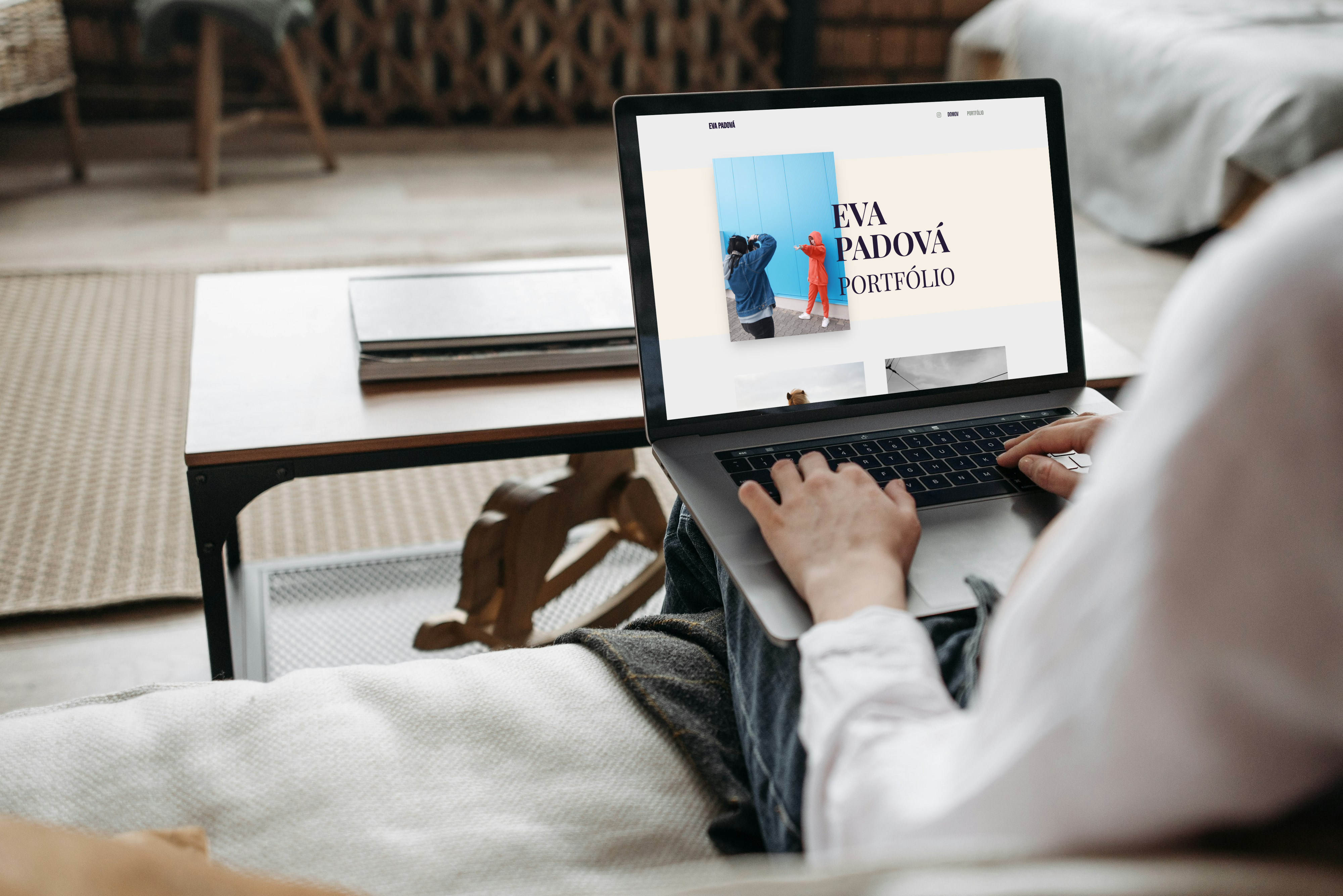 Portfólio projektov na obrazovke